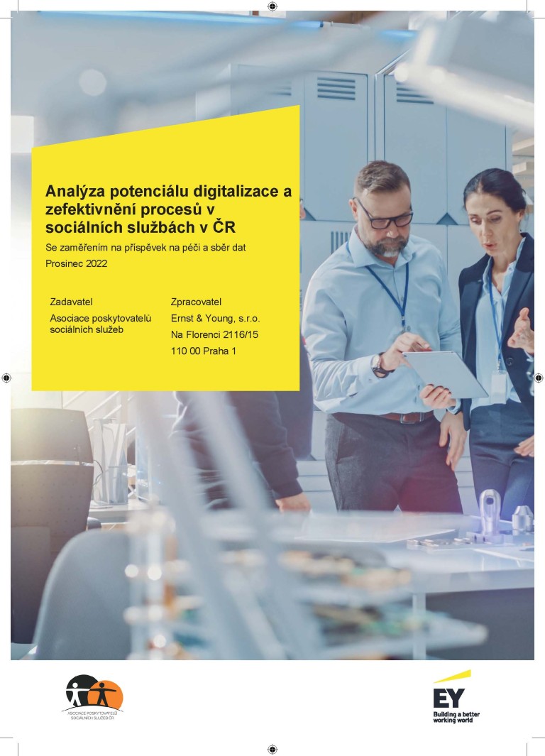 Analýza potenciálu digitalizace a zefektivnění procesů v sociálních službách v ČR se zaměřením na příspěvek na péči a sběr dat